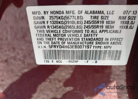 2014 Acura Mdx Technology Pkg W/Entertainment Pkg из США, поврежденный, VIN 5FRYD4H63EB007197